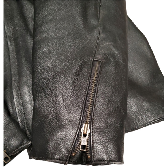 Jamin Leather Jacket w/inlays and Removable Liner Men's XXL Motorcycle Coat - Picture 7 of 10